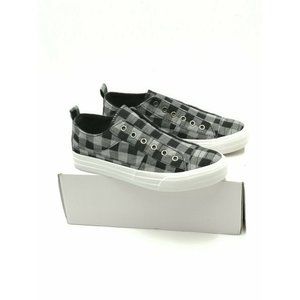 Olivia Miller Carina Laceless Sneakers Black/Grey Women’s US 8M New